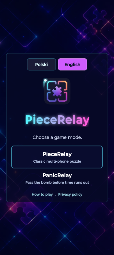 PanicRelay menu